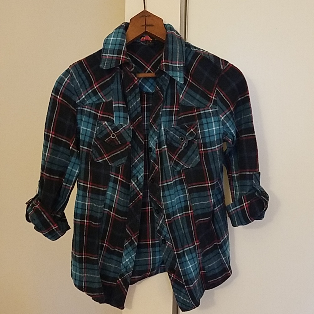 Quarter-sleeve Flannel